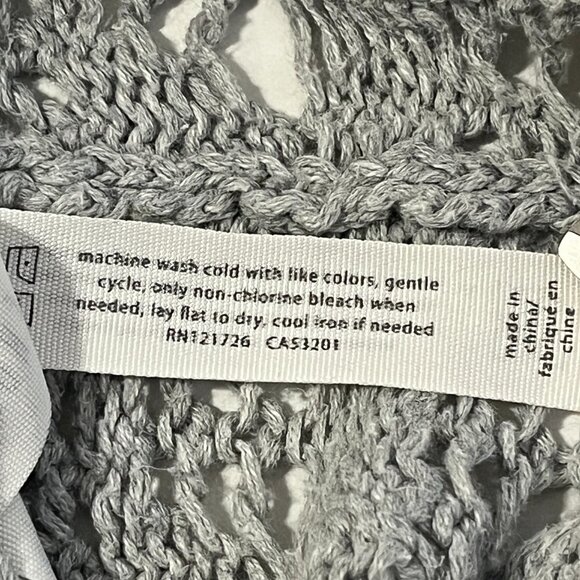 Aeropostale Womens Crochet knit Cardigan Sz Small Cottage Grandma Boho Festival - Picture 8 of 9
